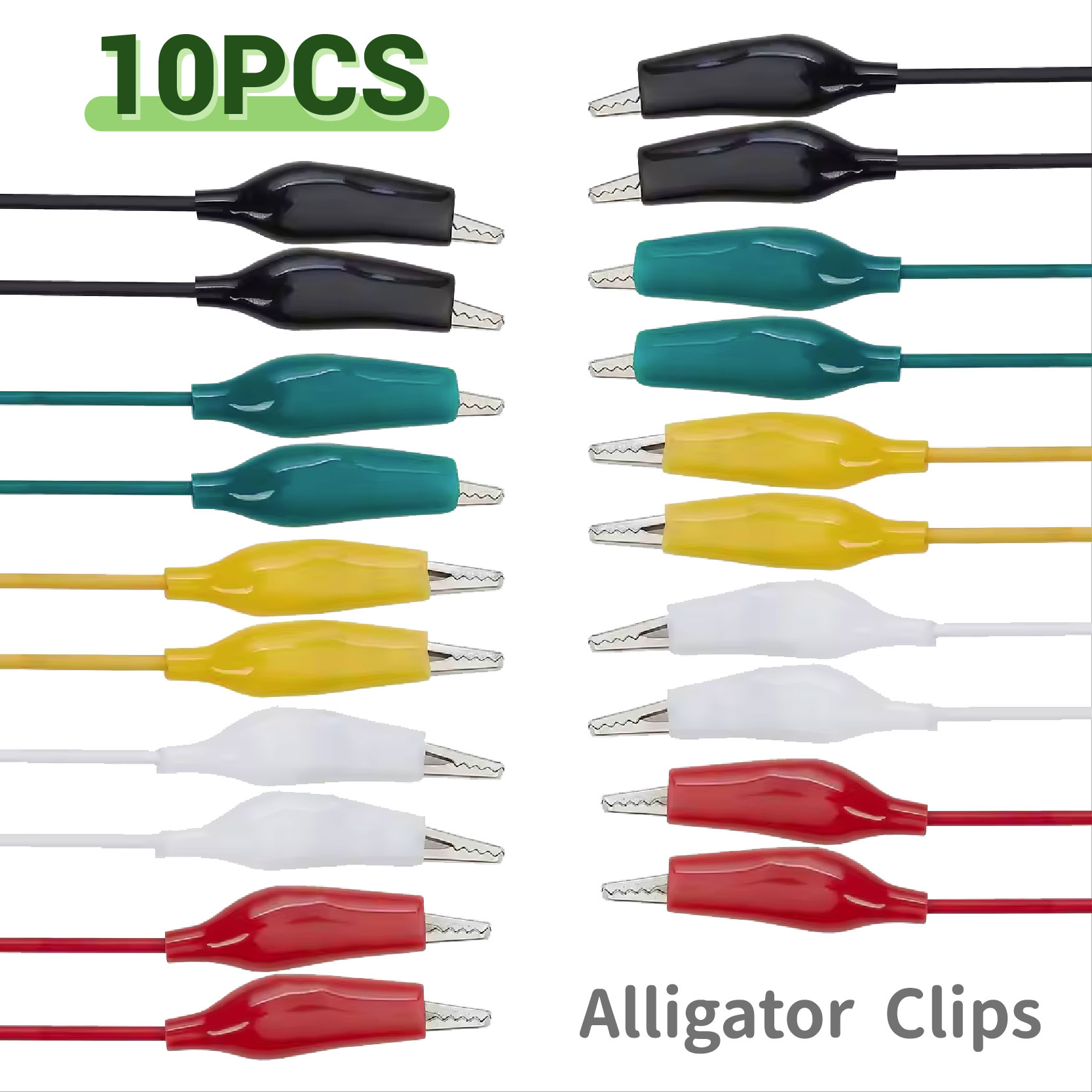 Crocodile Clip Set - Clipes de jacaré de 28mm/35mm/45mm, clipe