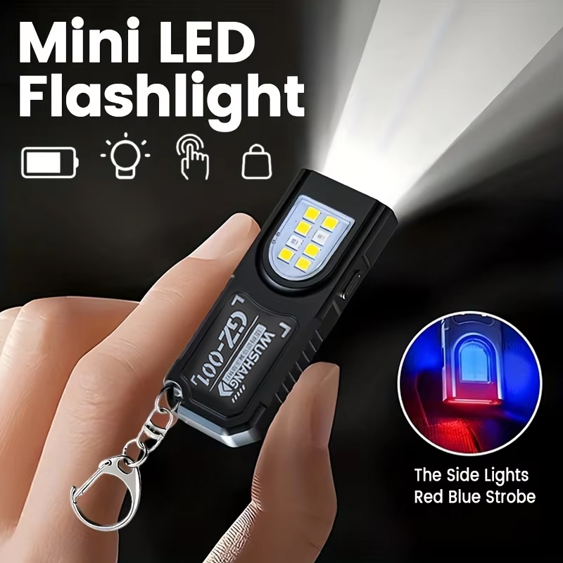 Diy Lamp Electronics - Chaveiro multifuncional lanterna recarregável usb mini