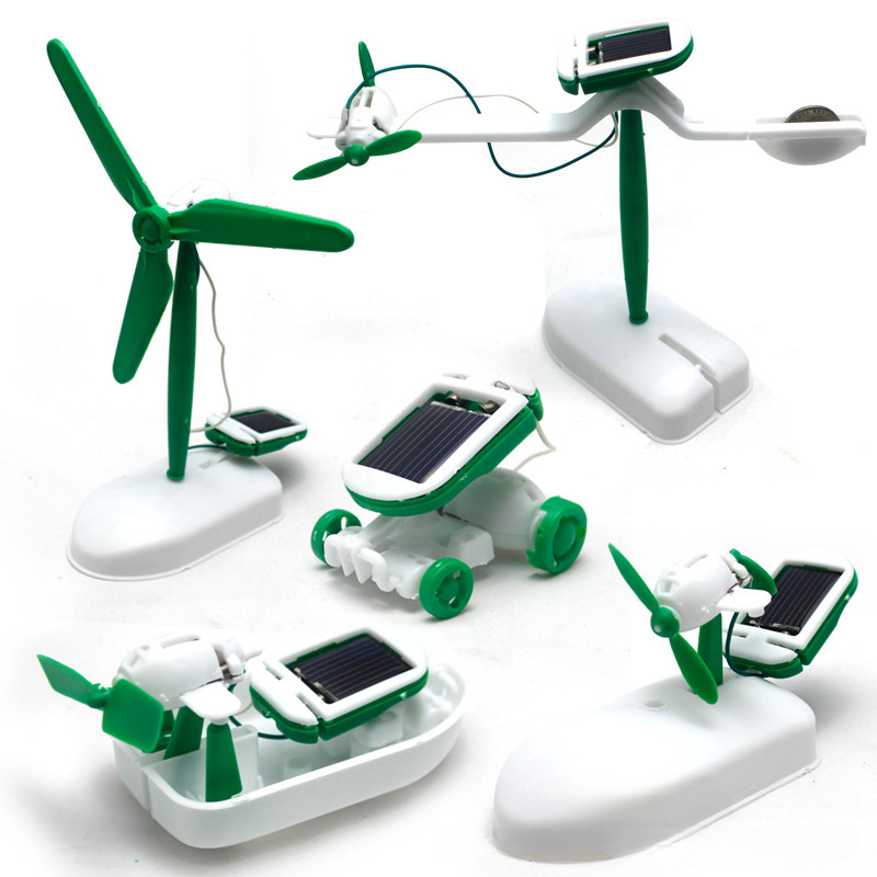 Diy Robot Electronics Kit - Kit Robô Solar 6 em 1: