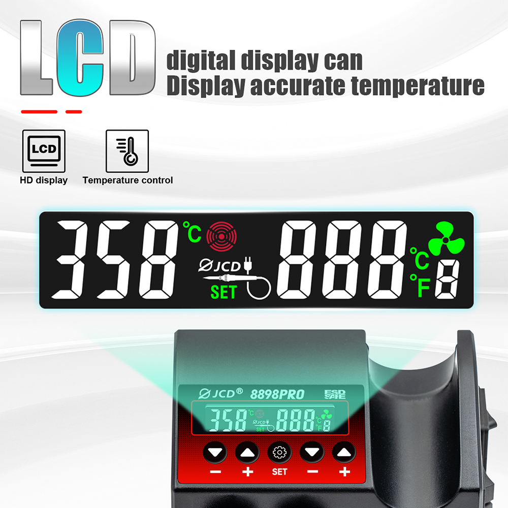 Jcd 8898pro 2 em 1 estação de  - Smd Solder Paste avaliação e preço