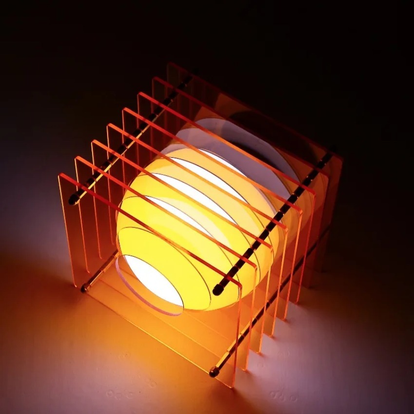 Diy acrílico mil camadas lâmpa - Diy Lamp Electronics avaliação e preço
