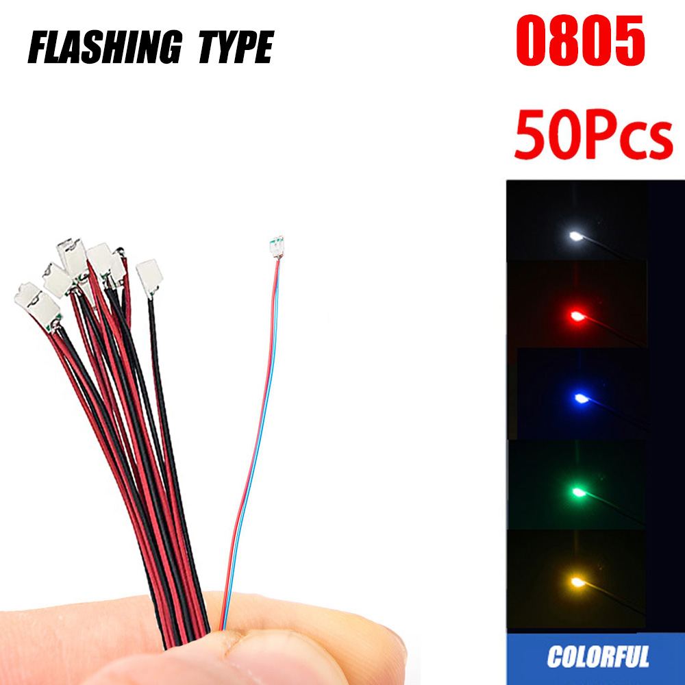 50 pçs/saco 0805 piscando led  - Smd Solder Paste avaliação e preço