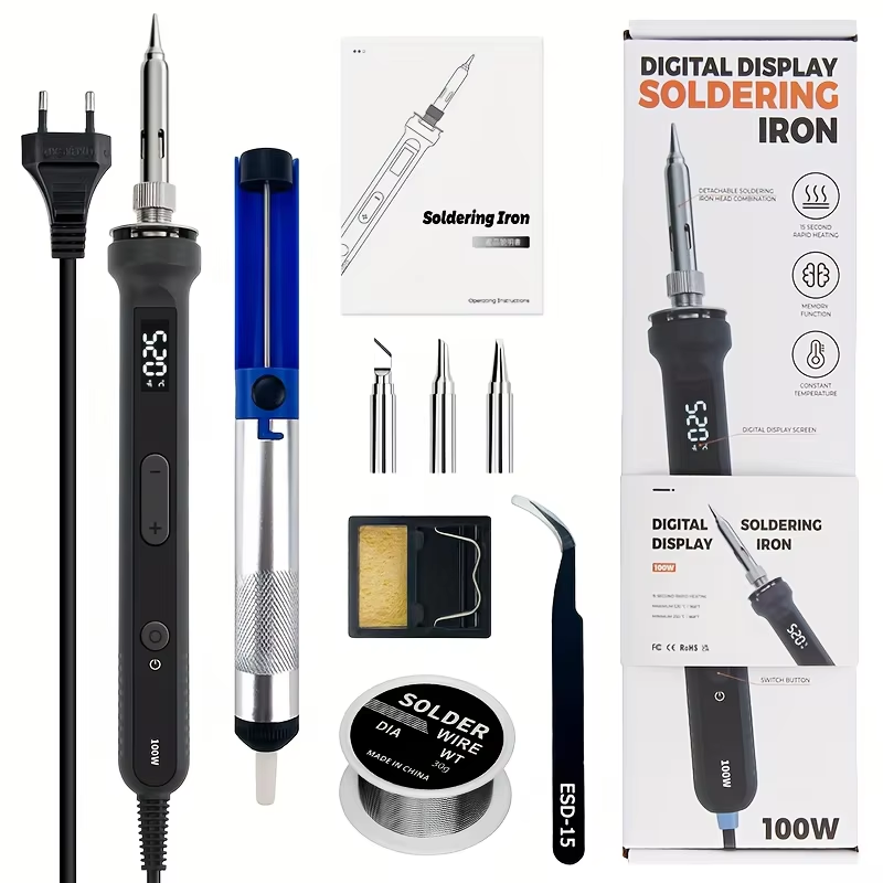 Kit de ferro de solda digital  - Diy Electronics Circuits avaliação e preço