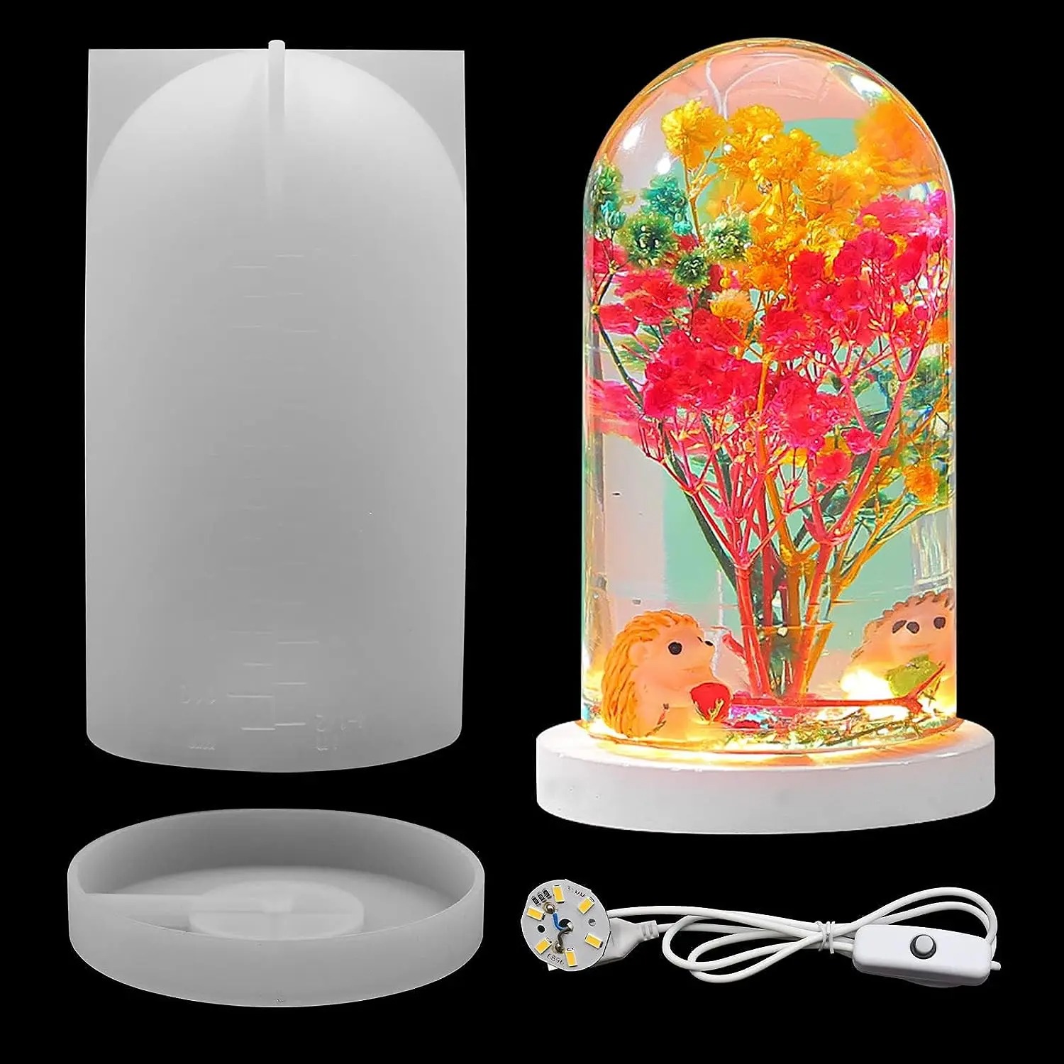 Diy cristal resina epóxi molde - Diy Lamp Electronics avaliação e preço