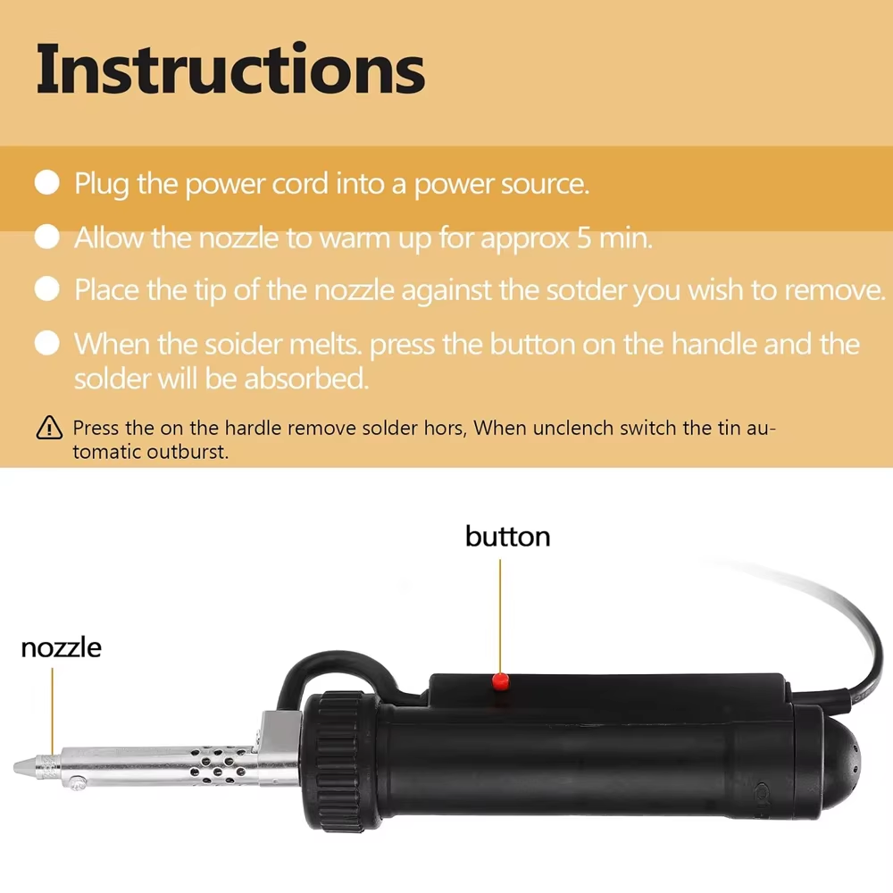 Bomba de Sucção Elétrica Portá - Desoldering Pump Solder avaliação e preço
