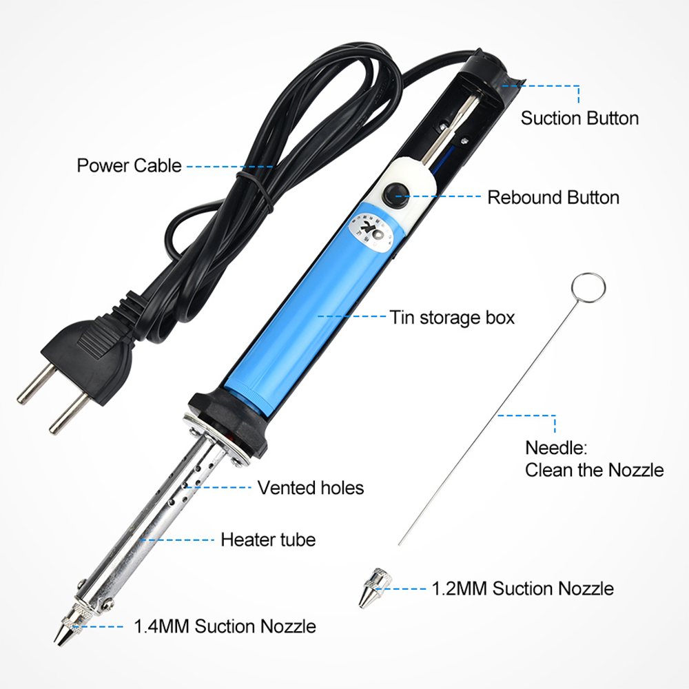 Caneta Elétrica de Sucção de E - Desoldering Pump Solder avaliação e preço