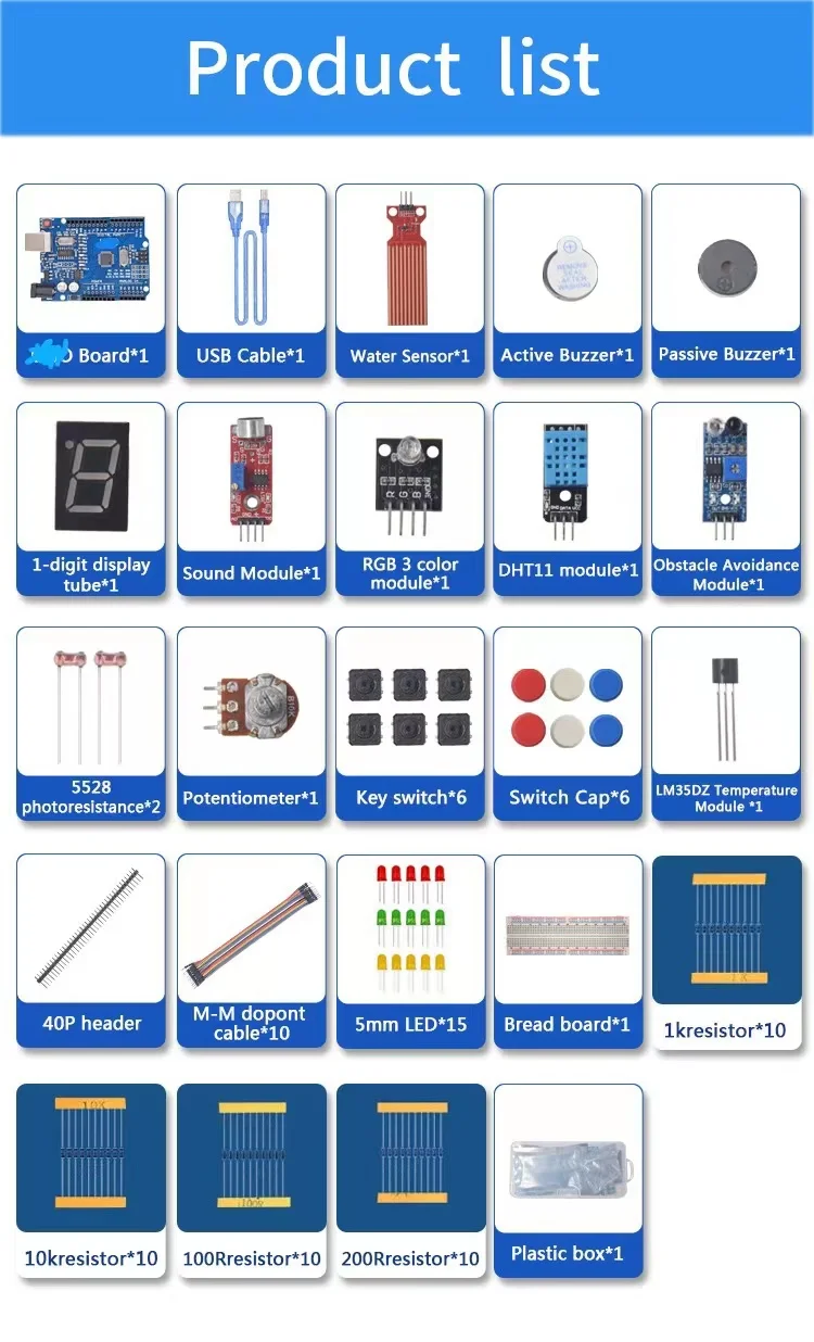 Básico Starter Kit para Arduin - Diy Electronics Basics avaliação e preço
