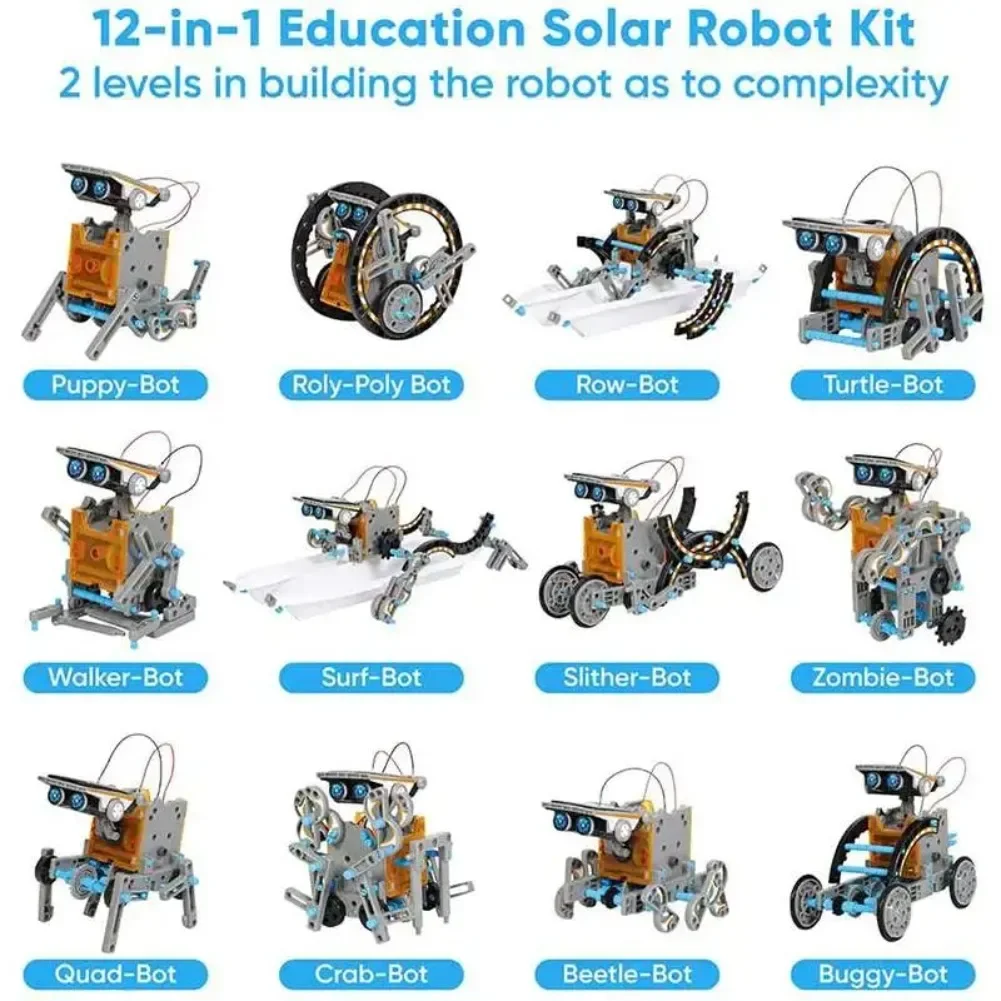 13 em 1 robô movido a energia  - Diy Robot Electronics Kit avaliação e preço